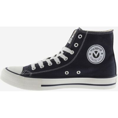 Victoria Zapatillas básicas unisex altas de lona con puntera de goma. (39) Azul marino mujer Victoria Zapatillas básicas unisex altas de lona con puntera de goma. (39) Azul marino mujer