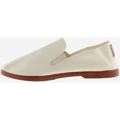 Victoria Alpargatas planas unisex de lona con elásticos laterales y suela caramelo. (40) Crudo mujer Victoria Alpargatas planas unisex de lona con elásticos laterales y suela caramelo. (40) Crudo mujer