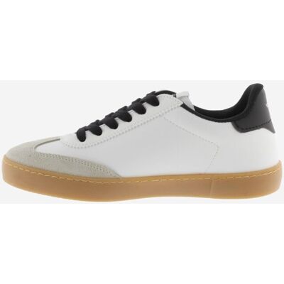 Victoria Deportivas hombre unisex con piezas en contraste y suela caramelo. (43) Blanco / Negro mujer Victoria Deportivas hombre unisex con piezas en contraste y suela caramelo. (43) Blanco / Negro mujer