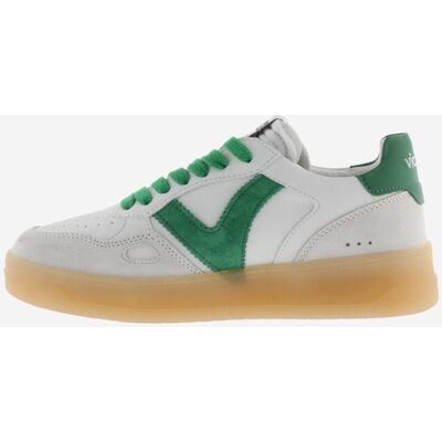 Victoria Zapatillas deportivas unisex con piezas de color y serraje y suela caramelo. (41) Blanco / Verde mujer Victoria Zapatillas deportivas unisex con piezas de color y serraje y suela caramelo. (41) Blanco / Verde mujer