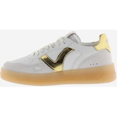 Victoria Zapatillas deportivas de mujer con piezas metalizadas y de serraje y suela caramelo. (40) Oro mujer Victoria Zapatillas deportivas de mujer con piezas metalizadas y de serraje y suela caramelo. (40) Oro mujer