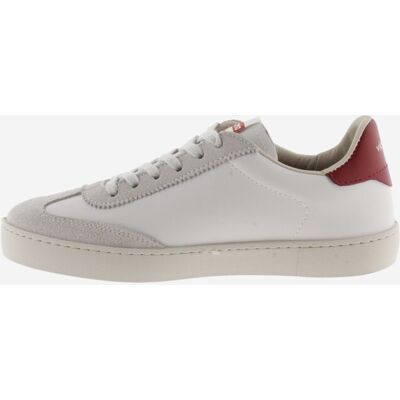 Victoria Deportivas hombre unisex con piezas de color y serraje. (46) Blanco / Rojo mujer Victoria Deportivas hombre unisex con piezas de color y serraje. (46) Blanco / Rojo mujer