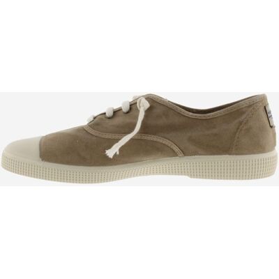 Victoria Zapatillas básicas unisex de lona envejecida DREC con doble cordón y refuerzo en la puntera. (39) Natural mujer Victoria Zapatillas básicas unisex de lona envejecida DREC con doble cordón y refuerzo en la puntera. (39) Natural mujer