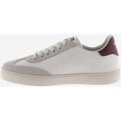 Victoria Deportivas hombre unisex con piezas de color y serraje. (43) Blanco / Burdeos mujer Victoria Deportivas hombre unisex con piezas de color y serraje. (43) Blanco / Burdeos mujer