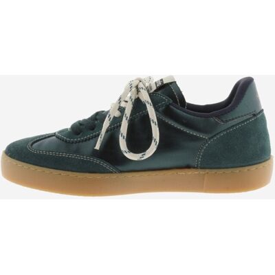 Victoria Zapatillas deportivas de mujer metalizadas con piezas de serraje al tono y suela caramelo. (37) Verde oscuro mujer Victoria Zapatillas deportivas de mujer metalizadas con piezas de serraje al tono y suela caramelo. (37) Verde oscuro mujer