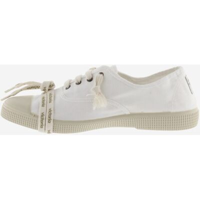 Victoria Zapatillas básicas unisex de lona tintada DREC con doble cordón y refuerzo en la puntera. (36) Blanco mujer Victoria Zapatillas básicas unisex de lona tintada DREC con doble cordón y refuerzo en la puntera. (36) Blanco mujer