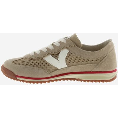 Victoria Zapatillas de rejilla mujer Saturno con piezas de serraje al tono. (43) Beige mujer Victoria Zapatillas de rejilla mujer Saturno con piezas de serraje al tono. (43) Beige mujer