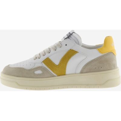 Victoria Deportivas hombre unisex con piezas de color y serraje. (40) Blanco / Amarillo mujer Victoria Deportivas hombre unisex con piezas de color y serraje. (40) Blanco / Amarillo mujer