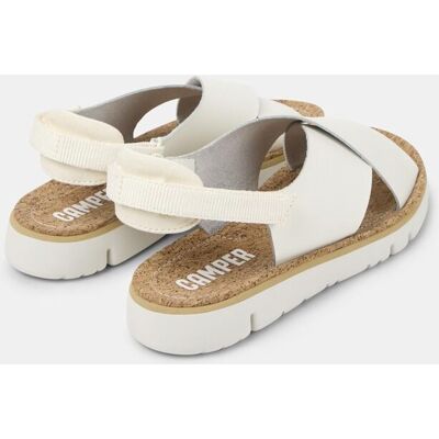 Camper Sandalias planas de mujer Oruga de piel. (36) Blanco mujer Camper Sandalias planas de mujer Oruga de piel. (36) Blanco mujer