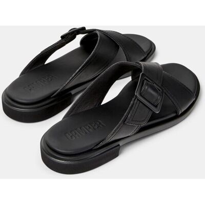 Camper Sandalias planas de mujer Edy de piel. (38) Negro mujer Camper Sandalias planas de mujer Edy de piel. (38) Negro mujer