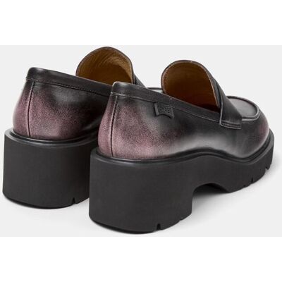 Camper Mocasines de mujer Milah con plataforma en piel. (41) Negro / Rosa mujer Camper Mocasines de mujer Milah con plataforma en piel. (41) Negro / Rosa mujer