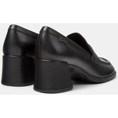 Camper Mocasines de mujer Kora de piel con tacón bloque. (36) Negro mujer Camper Mocasines de mujer Kora de piel con tacón bloque. (36) Negro mujer