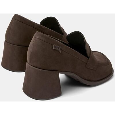 Camper Mocasines de mujer Kora con tacón bloque. (36) Marrón oscuro mujer Camper Mocasines de mujer Kora con tacón bloque. (36) Marrón oscuro mujer