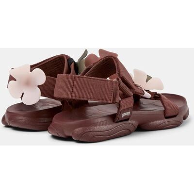 Camper Sandalias planas de mujer Karst Sandal Twins cierre adherente. (37) Burdeos mujer Camper Sandalias planas de mujer Karst Sandal Twins cierre adherente. (37) Burdeos mujer