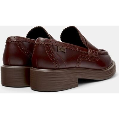 Camper Mocasines de piel de mujer Dean Twins. (41) Marrón oscuro mujer Camper Mocasines de piel de mujer Dean Twins. (41) Marrón oscuro mujer