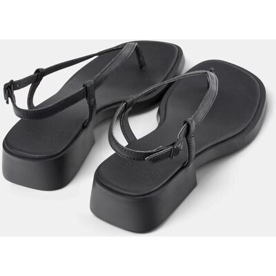 Camper Sandalias de tacón de mujer de piel Dana. (36) Negro mujer Camper Sandalias de tacón de mujer de piel Dana. (36) Negro mujer