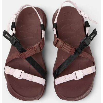 Camper Sandalias planas de mujer Karst Sandal cierre adherente. (35) Burdeos mujer Camper Sandalias planas de mujer Karst Sandal cierre adherente. (35) Burdeos mujer
