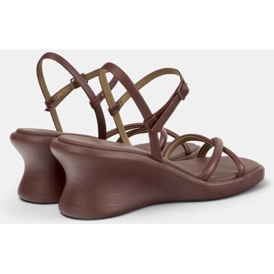 Camper Sandalias de cuña de mujer de piel Louise Sandal. (37) Burdeos mujer Camper Sandalias de cuña de mujer de piel Louise Sandal. (37) Burdeos mujer
