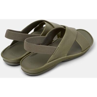 Camper Sandalias planas de mujer de piel Right Isla. (37) Verde Oliva mujer Camper Sandalias planas de mujer de piel Right Isla. (37) Verde Oliva mujer