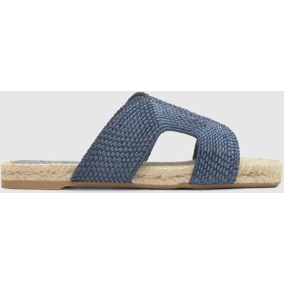 Castañer Sandalias de pala de mujer pura trenzadas con suela de yute cosida a mano. (38) Azul denim mujer Castañer Sandalias de pala de mujer pura trenzadas con suela de yute cosida a mano. (38) Azul denim mujer