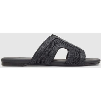 Castañer Sandalias de pala de mujer phillipa en rafia natural bordada. (37) Negro mujer Castañer Sandalias de pala de mujer phillipa en rafia natural bordada. (37) Negro mujer