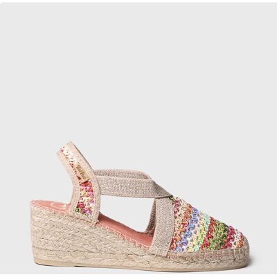Toni Pons Cuña de rafia multicolor - Zapatos Toni Pons Cuña de rafia multicolor - Zapatos
