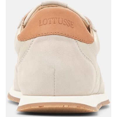 Lottusse Zapatillas retro de mujer de piel caprina. (37) Blanco roto mujer Lottusse Zapatillas retro de mujer de piel caprina. (37) Blanco roto mujer