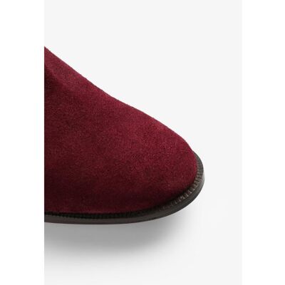 Scalpers Botas básicas de mujer de piel con tacón. (39) Burdeos mujer Scalpers Botas básicas de mujer de piel con tacón. (39) Burdeos mujer