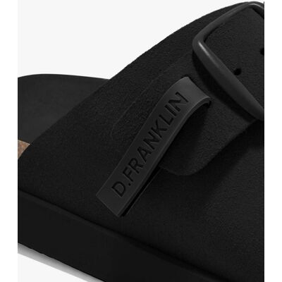 D.Franklin Sandalias planas unisex en piel Vibe. (38) Negro mujer D.Franklin Sandalias planas unisex en piel Vibe. (38) Negro mujer