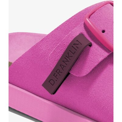 D.Franklin Sandalias planas de mujer en piel con Vibe. (36) Fucsia mujer D.Franklin Sandalias planas de mujer en piel con Vibe. (36) Fucsia mujer