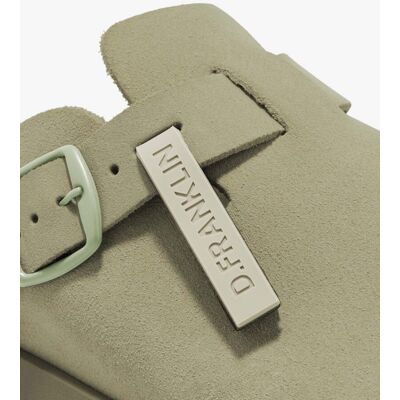 D.Franklin Zuecos unisex en ante Vibe clog. (39) Kaki mujer D.Franklin Zuecos unisex en ante Vibe clog. (39) Kaki mujer