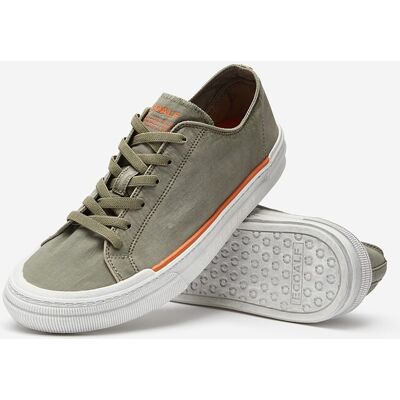 Ecoalf Zapatillas básicas de mujer con logo en lengüeta. (38) Kaki mujer Ecoalf Zapatillas básicas de mujer con logo en lengüeta. (38) Kaki mujer