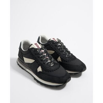 Bimba y Lola Zapatillas deportivas de mujer lisas con cordones. (35) Negro mujer Bimba y Lola Zapatillas deportivas de mujer lisas con cordones. (35) Negro mujer