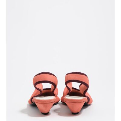 Bimba y Lola Zapatos de salón destalonado tacón bajo serraje. (38) Salmón mujer Bimba y Lola Zapatos de salón destalonado tacón bajo serraje. (38) Salmón mujer