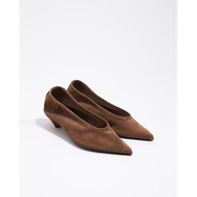 Bimba y Lola Zapatos de salón de mujer serraje tacón medio. (35) Topo mujer Bimba y Lola Zapatos de salón de mujer serraje tacón medio. (35) Topo mujer