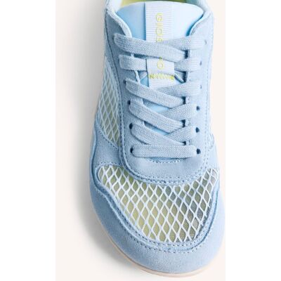 Gioseppo Zapatillas deportivas de mujer de piel monocolor y rejilla barefoot. (40) Azul claro mujer Gioseppo Zapatillas deportivas de mujer de piel monocolor y rejilla barefoot. (40) Azul claro mujer