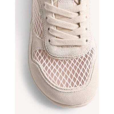 Gioseppo Zapatillas deportivas de mujer de piel monocolor y rejilla barefoot. (39) Blanco roto mujer Gioseppo Zapatillas deportivas de mujer de piel monocolor y rejilla barefoot. (39) Blanco roto mujer