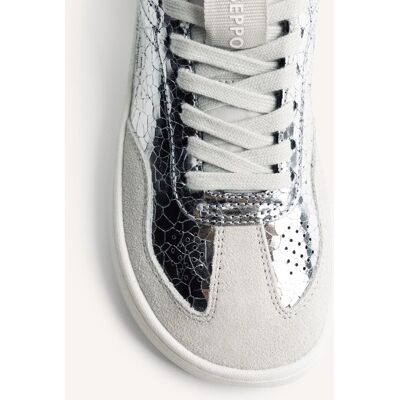 Gioseppo Zapatillas deportivas de mujer barefoot craqueladas en acabado metalizado. (38) Plata mujer Gioseppo Zapatillas deportivas de mujer barefoot craqueladas en acabado metalizado. (38) Plata mujer