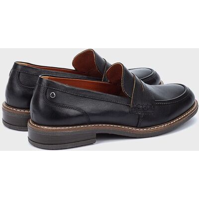 Pikolinos Mocasines de mujer de piel con plantilla extraíble y horma amplia. (38) Negro mujer Pikolinos Mocasines de mujer de piel con plantilla extraíble y horma amplia. (38) Negro mujer