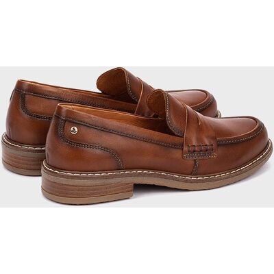 Pikolinos Mocasines de mujer de piel con plantilla extraíble y horma amplia. (38) Marrón mujer Pikolinos Mocasines de mujer de piel con plantilla extraíble y horma amplia. (38) Marrón mujer