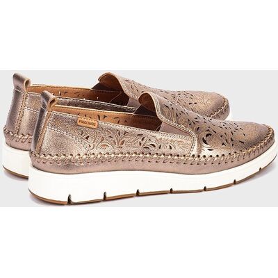 Pikolinos Mocasines de mujer de piel con suela extraligera. (35) Plata mujer Pikolinos Mocasines de mujer de piel con suela extraligera. (35) Plata mujer