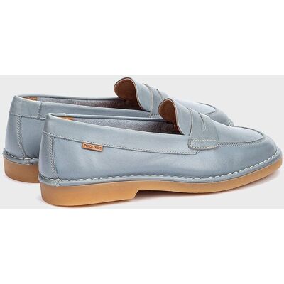 Pikolinos Mocasines de mujer de piel con plantilla extraíble. (37) Azul claro mujer Pikolinos Mocasines de mujer de piel con plantilla extraíble. (37) Azul claro mujer
