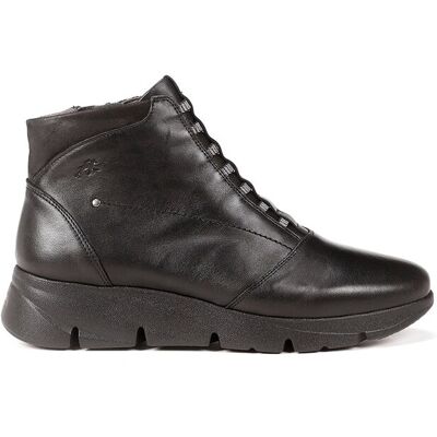 Fluchos Botines de mujer con elásticos fabricados en piel. (40) Negro mujer Fluchos Botines de mujer con elásticos fabricados en piel. (40) Negro mujer