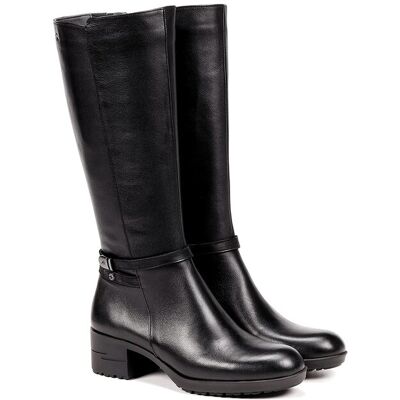 Fluchos Botas de mujer en color negro y fabricadas en piel. (41) Negro mujer Fluchos Botas de mujer en color negro y fabricadas en piel. (41) Negro mujer
