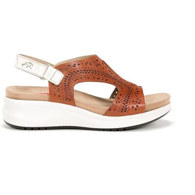 Fluchos Sandalias abiertas de mujer en piel. (37) Marrón mujer Fluchos Sandalias abiertas de mujer en piel. (37) Marrón mujer