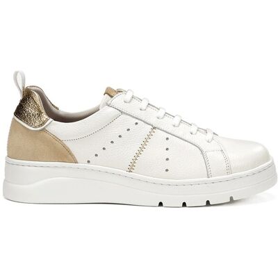 Fluchos Zapatillas de cordones de mujer fabricados en piel. (35) Blanco mujer Fluchos Zapatillas de cordones de mujer fabricados en piel. (35) Blanco mujer