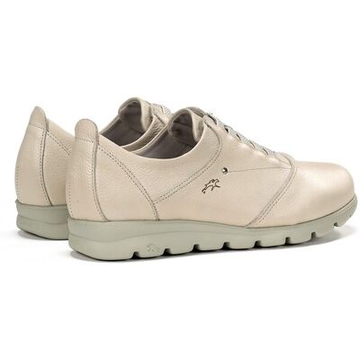 Fluchos Zapatos de cordones de mujer fabricados en piel. (40) Beige mujer Fluchos Zapatos de cordones de mujer fabricados en piel. (40) Beige mujer