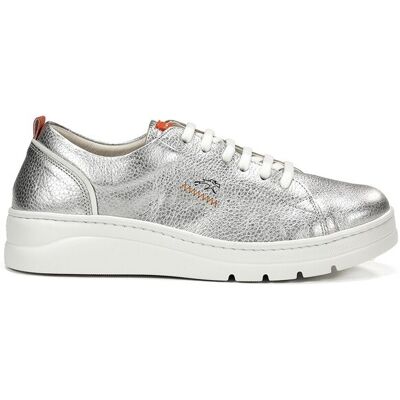 Fluchos Zapatos de cordones de mujer fabricados en piel. (41) Plateado mujer Fluchos Zapatos de cordones de mujer fabricados en piel. (41) Plateado mujer