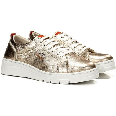 Fluchos Zapatos de cordones de mujer fabricados en piel. (41) Dorado mujer Fluchos Zapatos de cordones de mujer fabricados en piel. (41) Dorado mujer