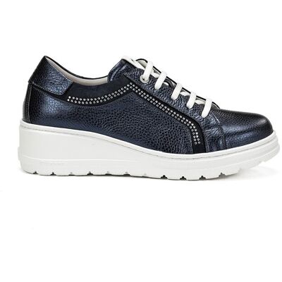 Fluchos Zapatos de cordones de mujer fabricados en piel. (37) Azul mujer Fluchos Zapatos de cordones de mujer fabricados en piel. (37) Azul mujer